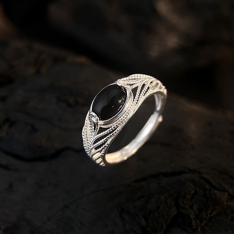 Men’s and Women’s Fashion Hollow Open Ring Adjustable Ring Copper Jewelry Gift