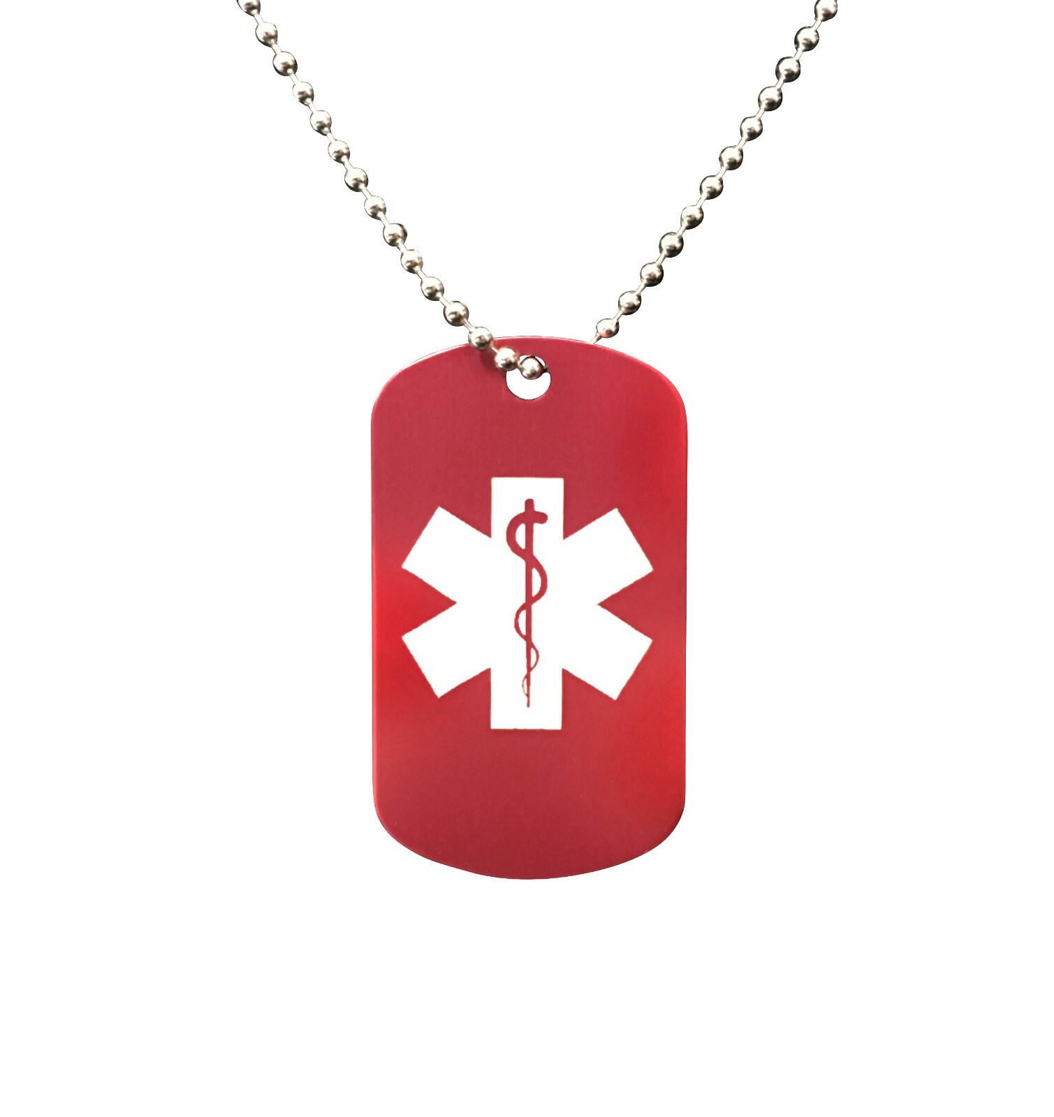 CUSTOM ENGRAVED ~METAL~ MEDICAL ALERT ID TAGS EMERGENCY MEDIC