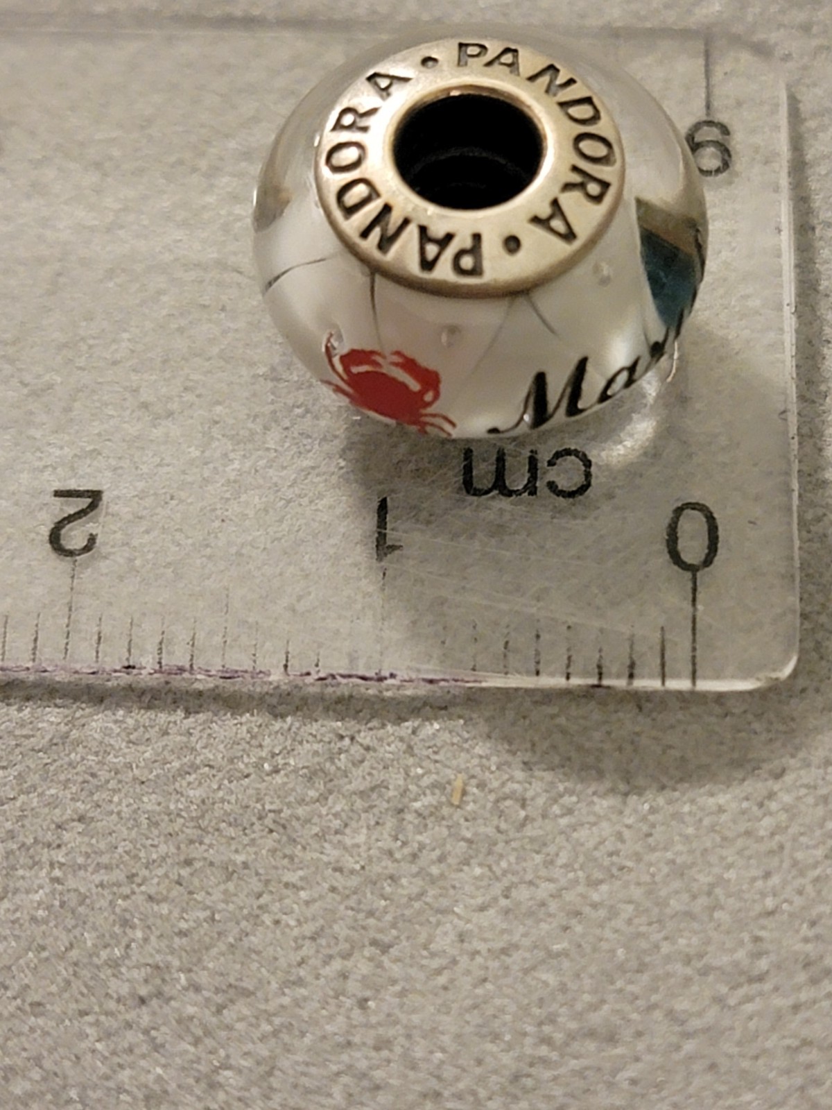 PANDORA Maryland Exclusive RARE Murano Glass Destination Charm With Box
