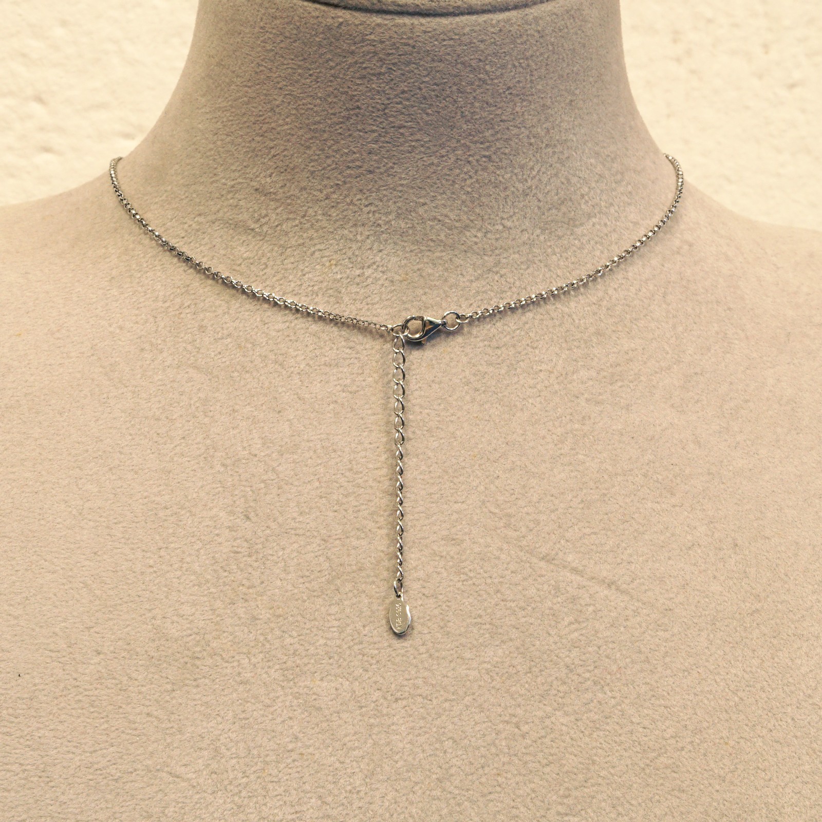 Crosette Necklace Set With Bi‑Colour CZ – Sterling Silver – Carpe Diem – Fei Liu