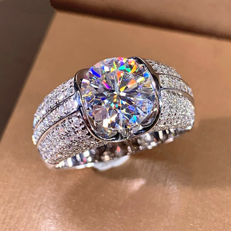 Fashion 925 Silver Filled Ring Women Cubic Zircon Jewelry Gift Sz 6-10