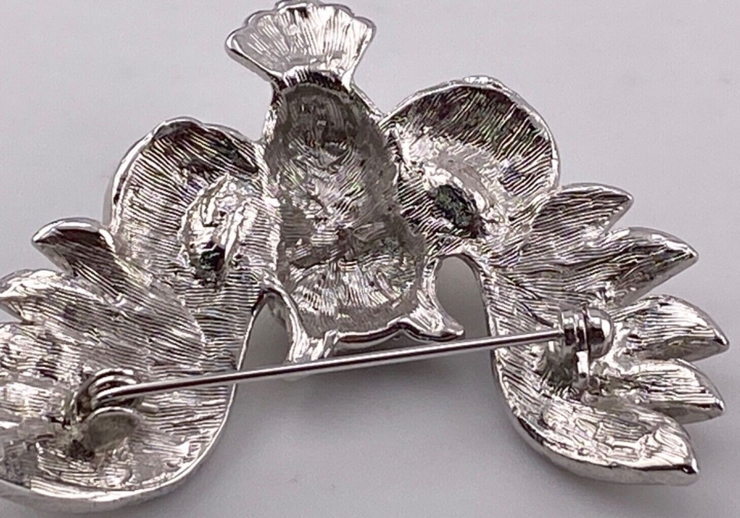 Spectacular Rhinestone 2” Sparkling Owl Brooch Pin 004-172
