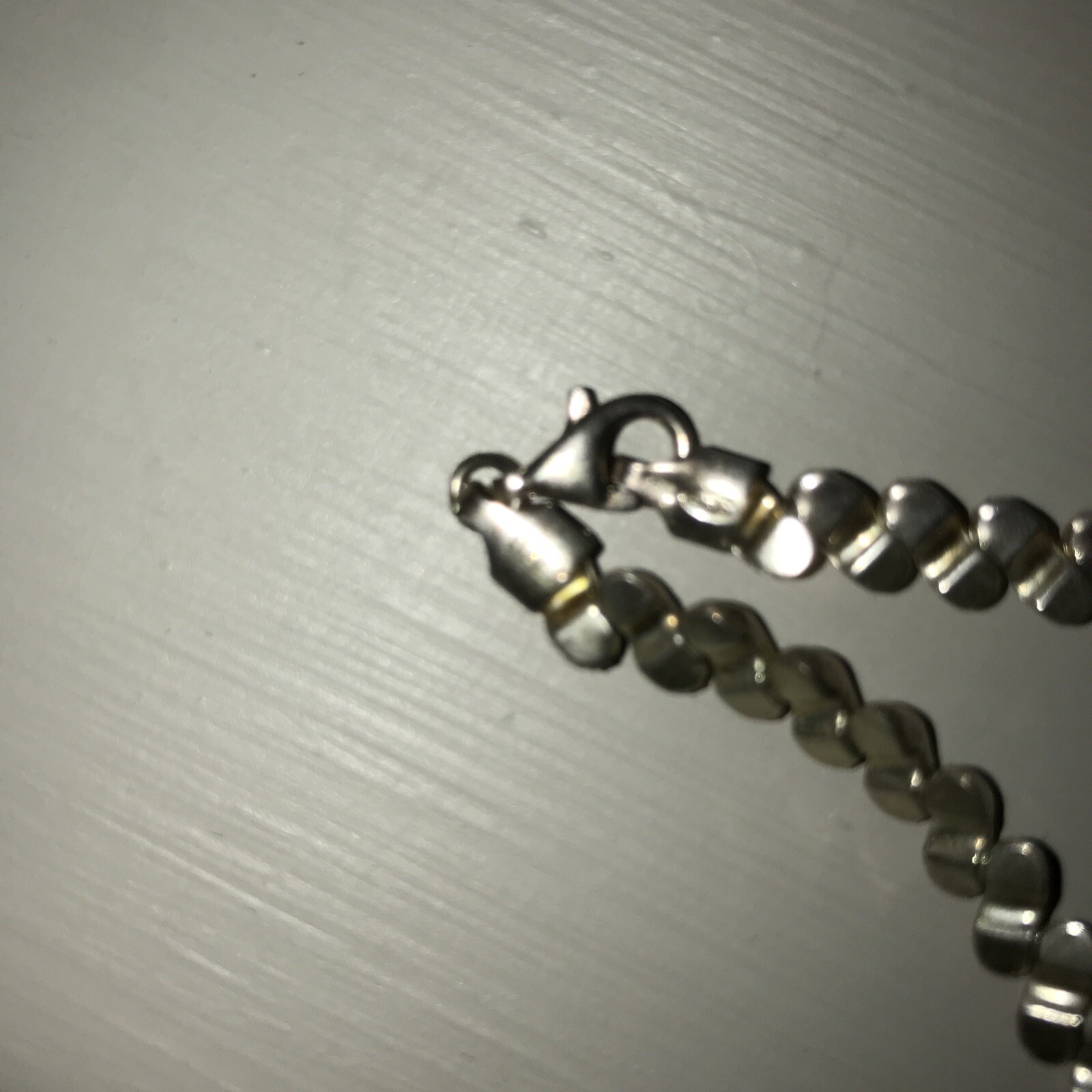 Silver Bracelet Heart Shaped. Made In Italy Not Sure Maker Or Weight Priced Acr
