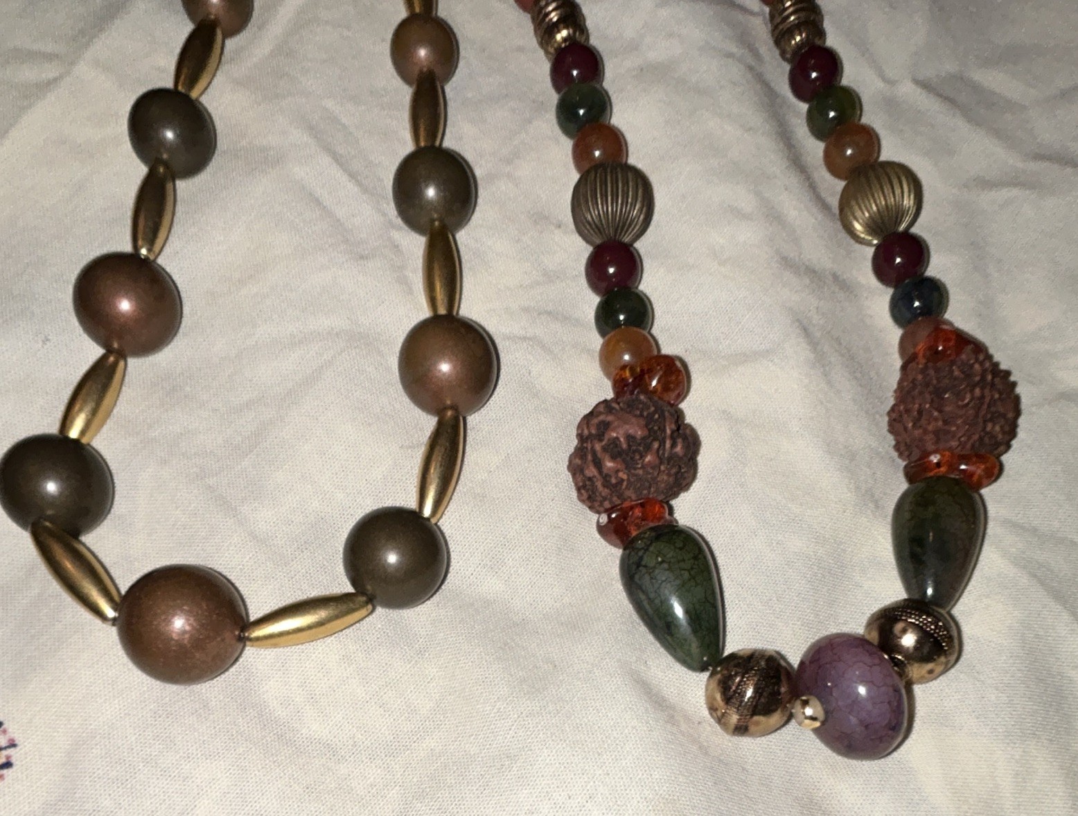 Unique Boho Necklaces. 70’s Organic Vibe, Great For Fall.