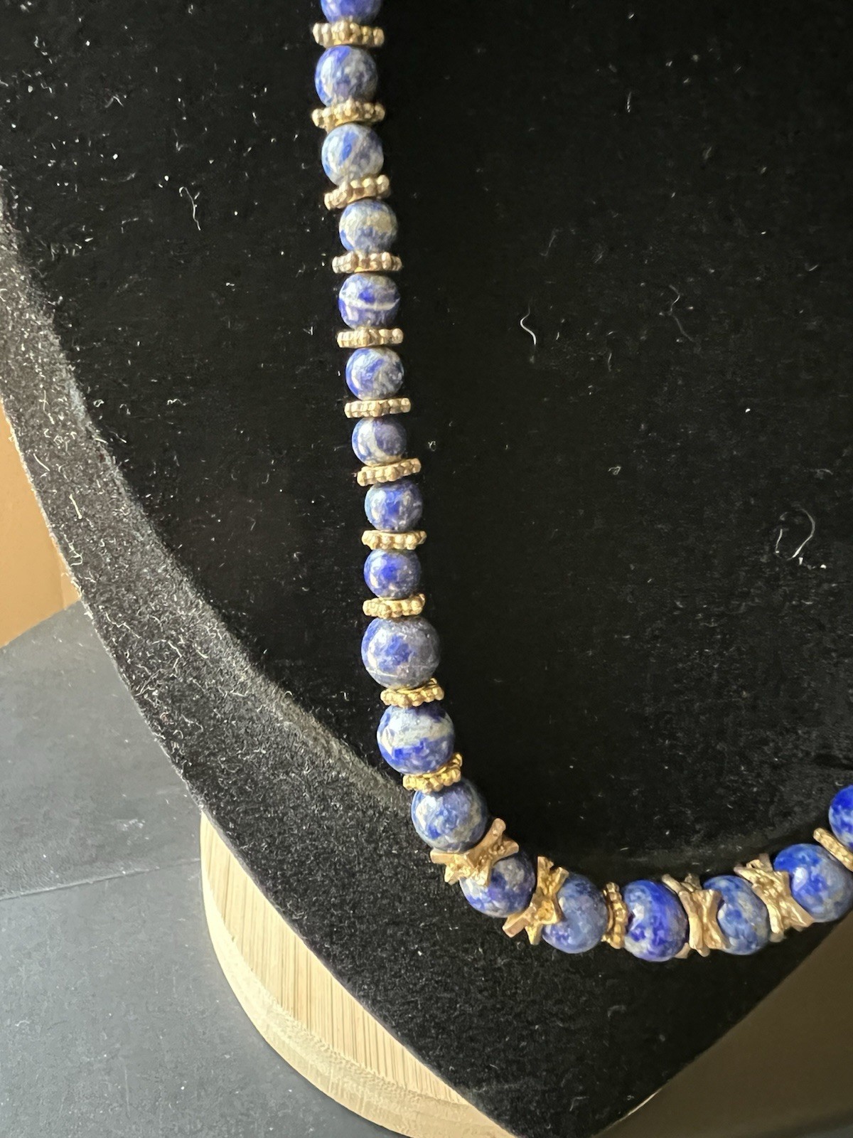 Lapis Lazuli Necklace Signed Stauer