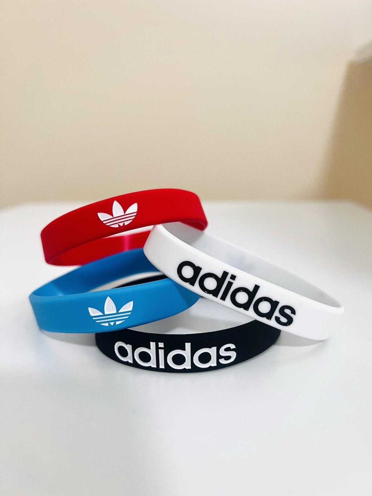4 Pack of Adidas Bracelets (One Size Fits Most)