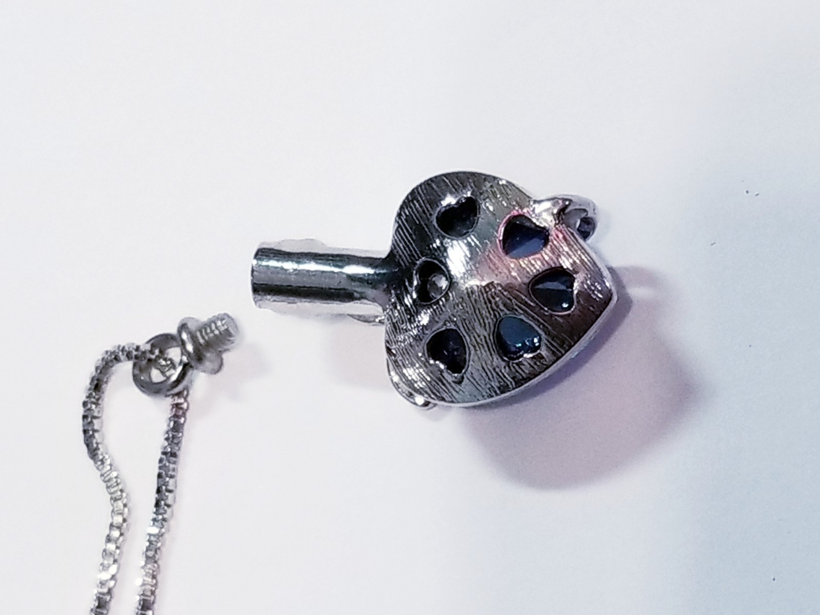 Silver Tone Urn Cremation Memorial Necklace Heart Butterfly Pendant for Ashes