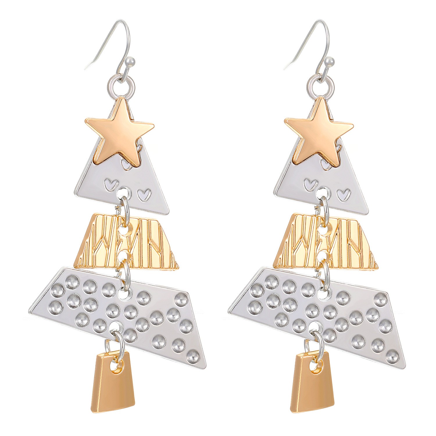 Fashion Alloy Christmas Tree Earrings Drop Dangle Women Party Jewelry New