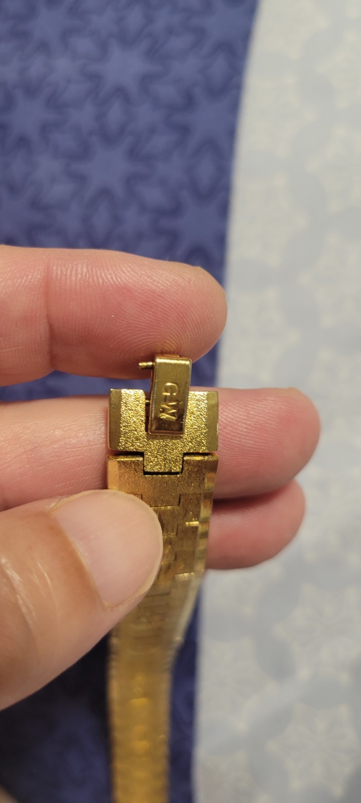 GW 14K gold-plated bracelet, 47.50g, 20cm