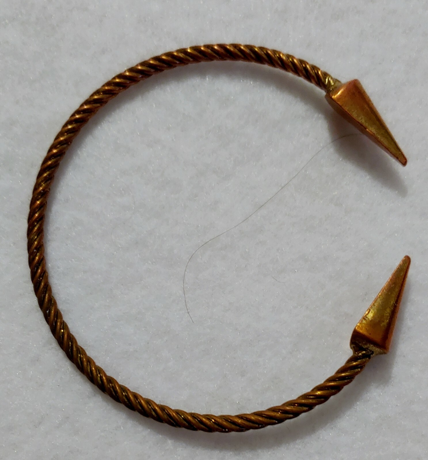 Bangle Bracelet ( Copper Tone / Gold Tone ) As seen in pictures – 2 1/2 in Dia