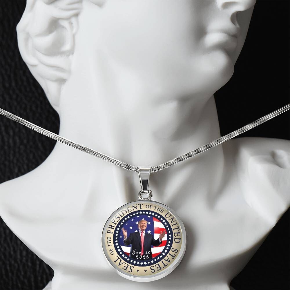 Seal Of The President Donald Trump 2025 Necklace Pendant 20th Jan Inauguration