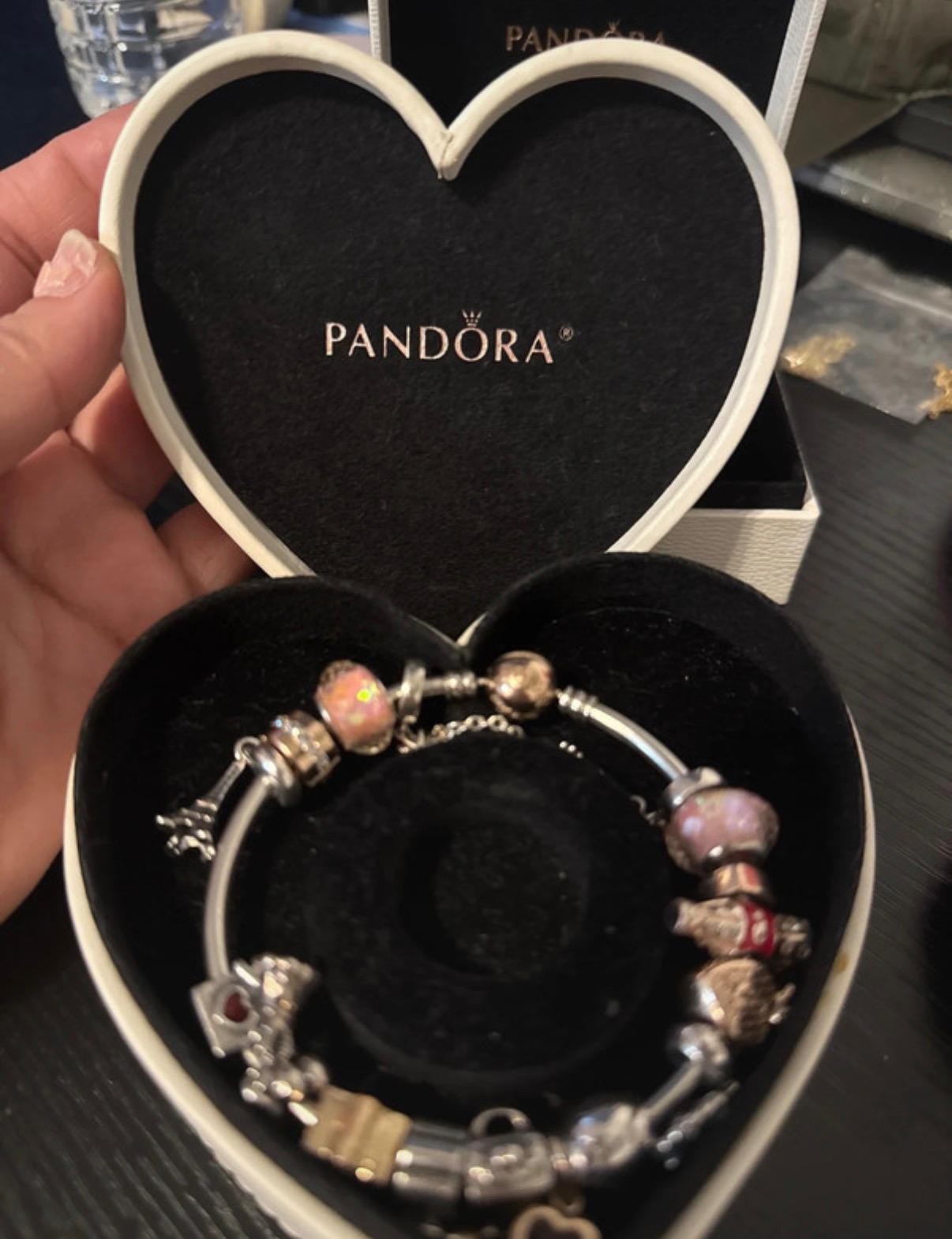 Authentic Pandora bracelet with charms