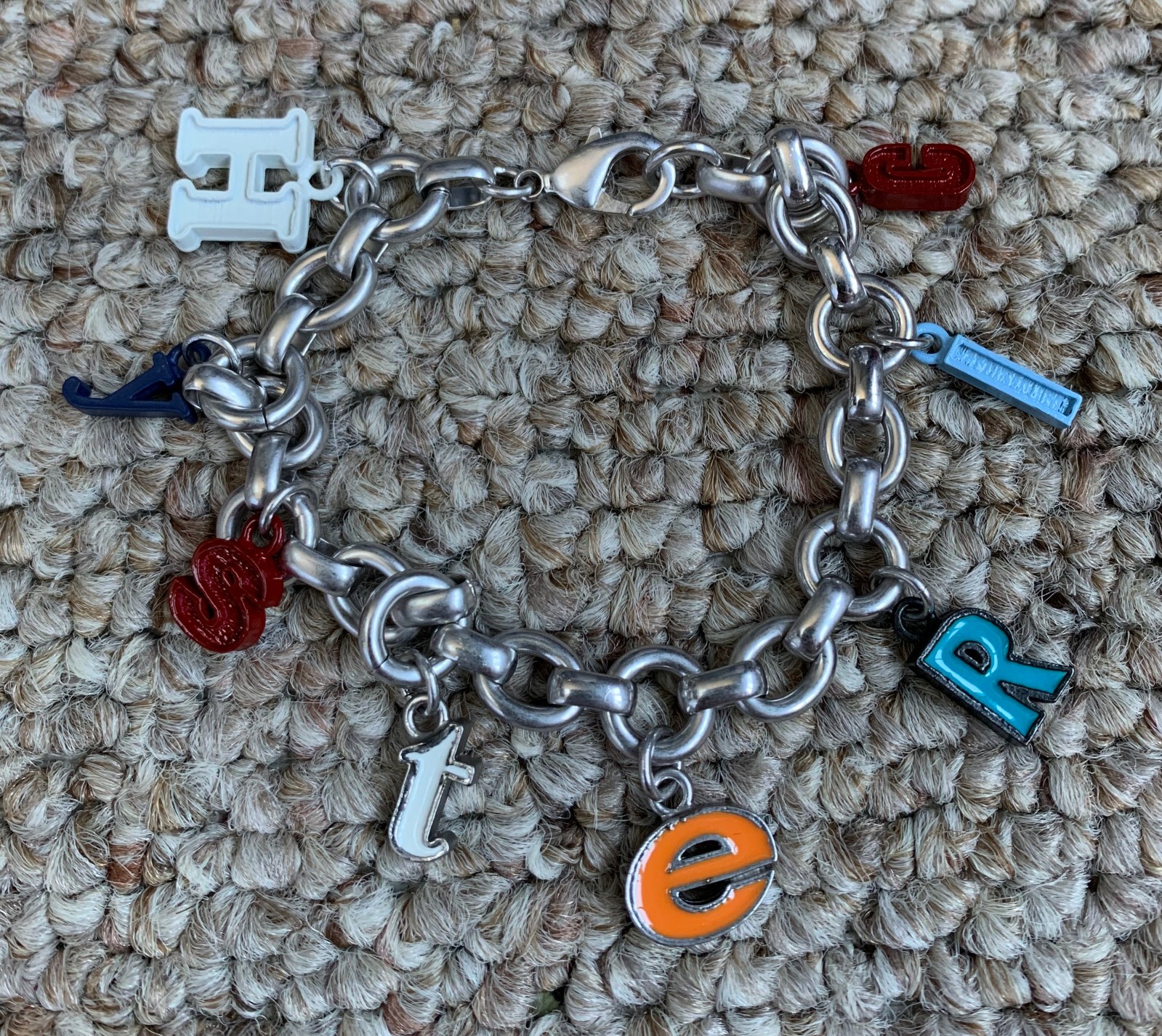 Hysteric Glamour Spellout Charm Bracelet