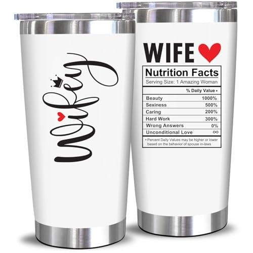 Durable 20 Oz Stainless Steel Tumbler – Unique Gift for Wifey, Ideal for Gifting