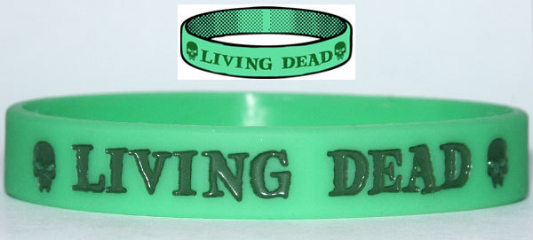 Living Dead Wristband Walking Dead Zombie Evil Dawn Day Night Undead Skull TW017