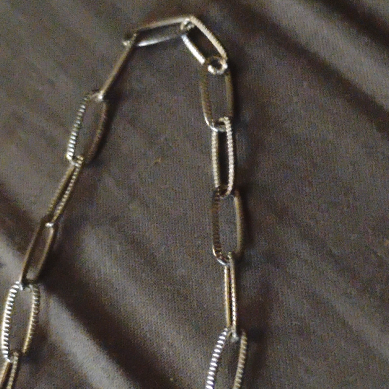 Real Solid Silver Paperclip Rolo Paper Clip Bracelet 4mm 6-8″ adjustable