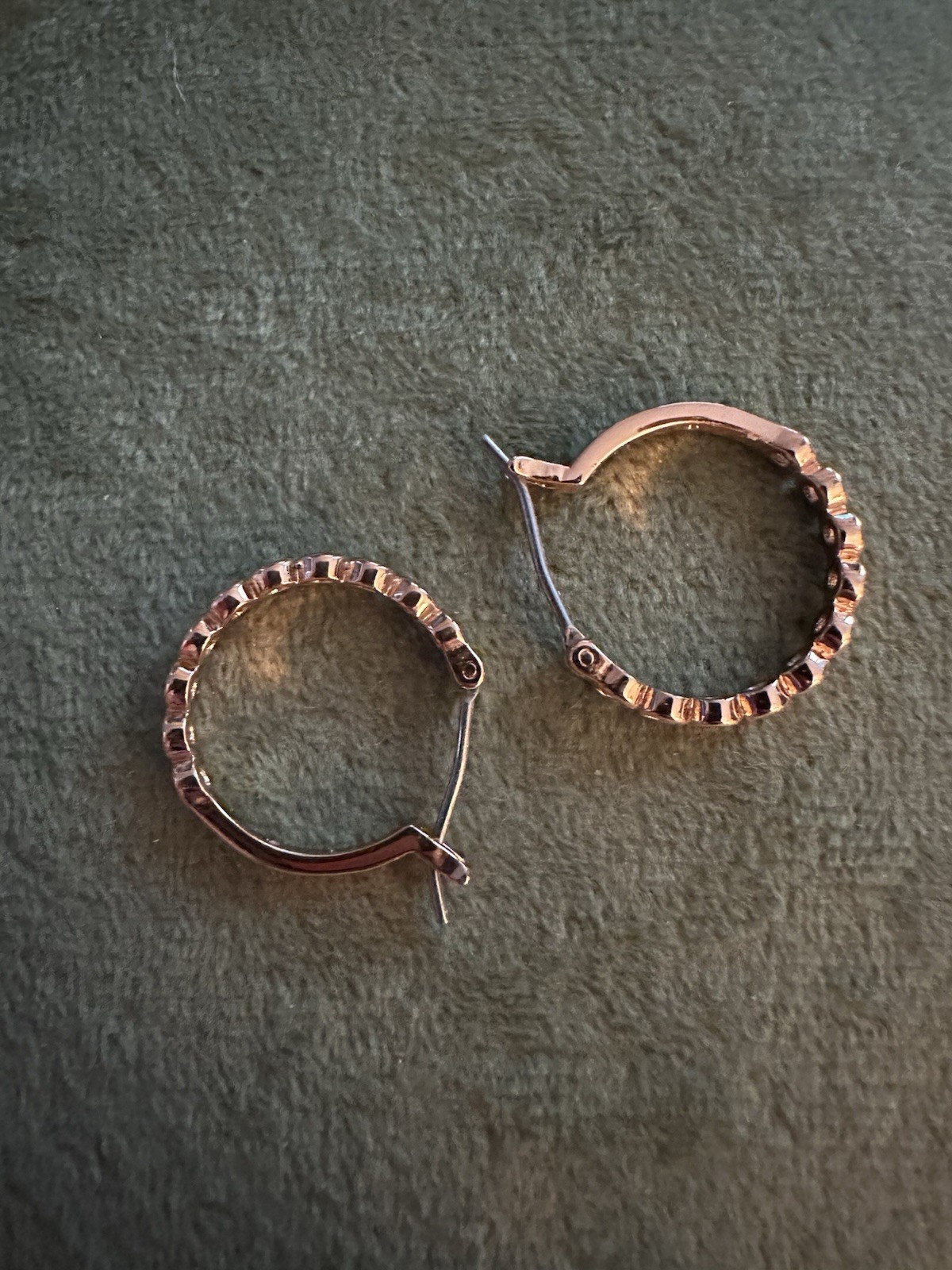Rose Gold Kate Spade Hoops