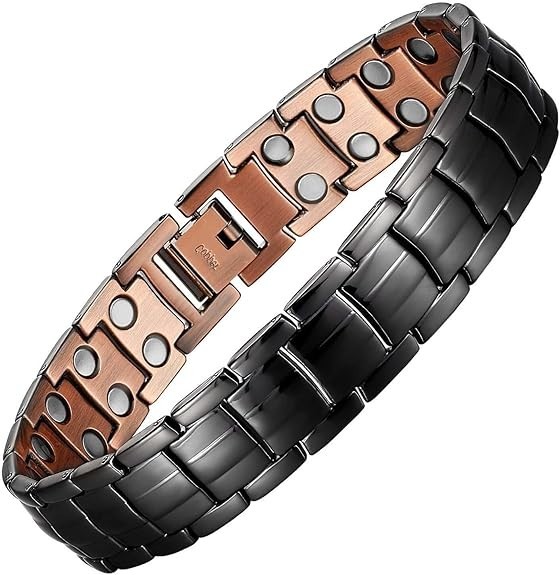 Pure Copper Magnetic Bracelet for Men Arthritis Carpal Tunnel Pain Relief CuffUS