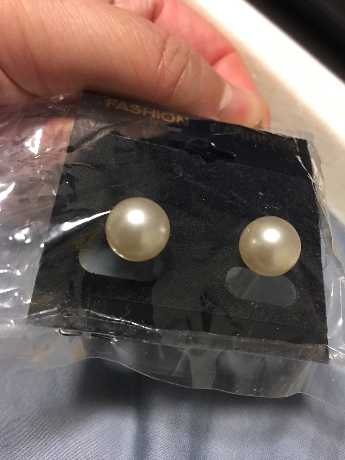 Faux Pearl Fashion Earrings (Not Sure If It’s Real Or Faux-Was A Gift) Brand New