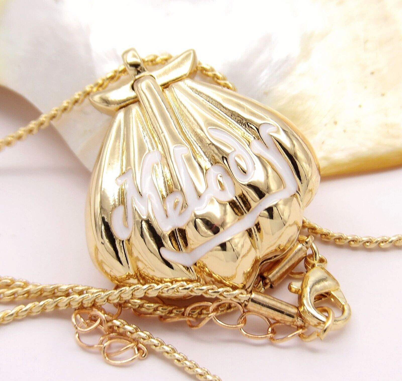 Mermaid Melody Locket Seashell Necklace Inspired from the Little Mermaid Ariel