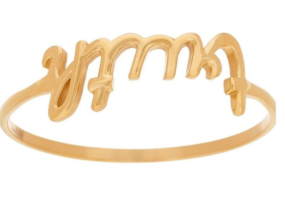 QVC Steel by Design Stainless Steel Average Truth Script Bangle