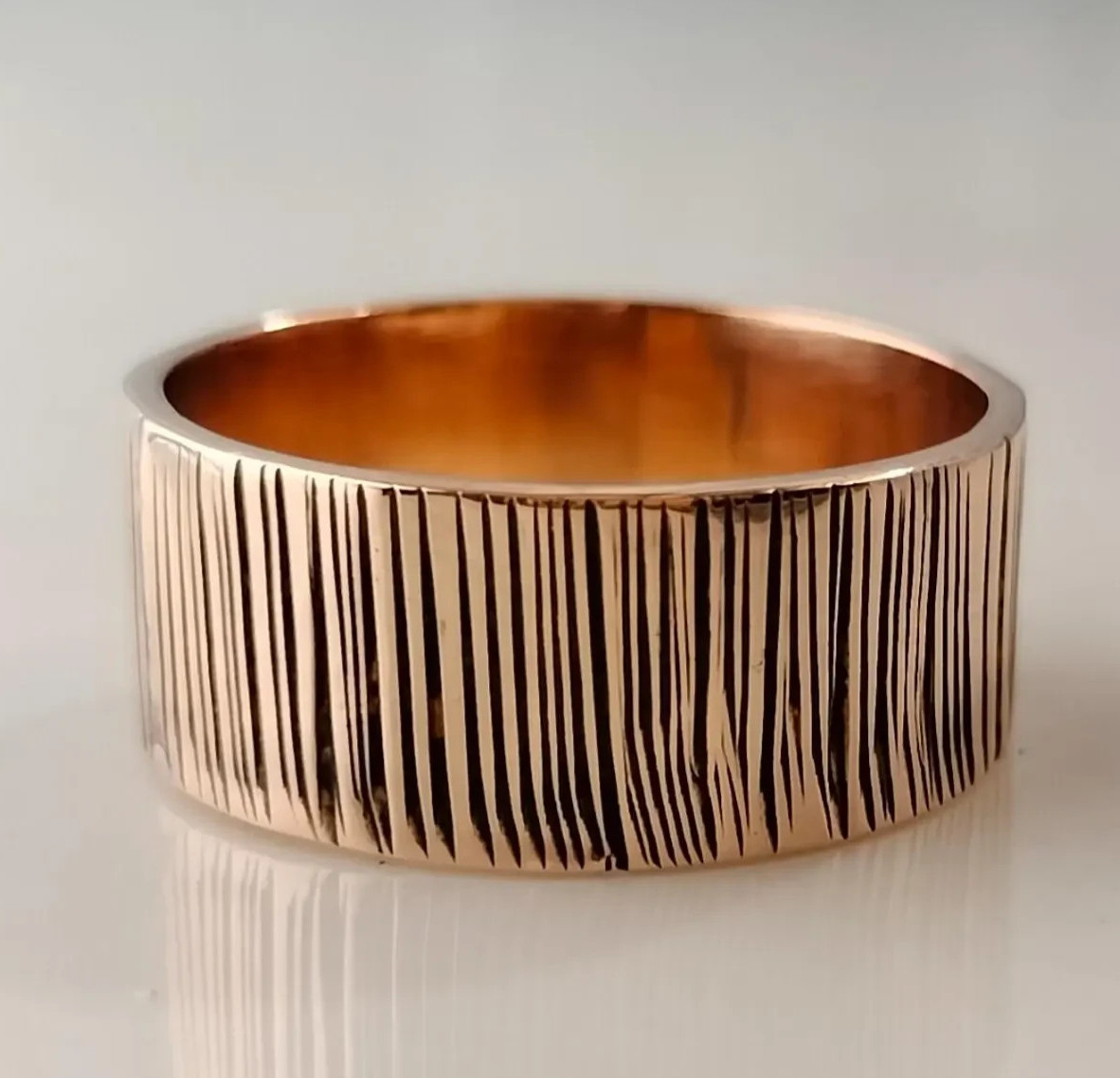Solid Pure Copper Minimalist Healing Ring, Handmade, Unisex, Band Ring