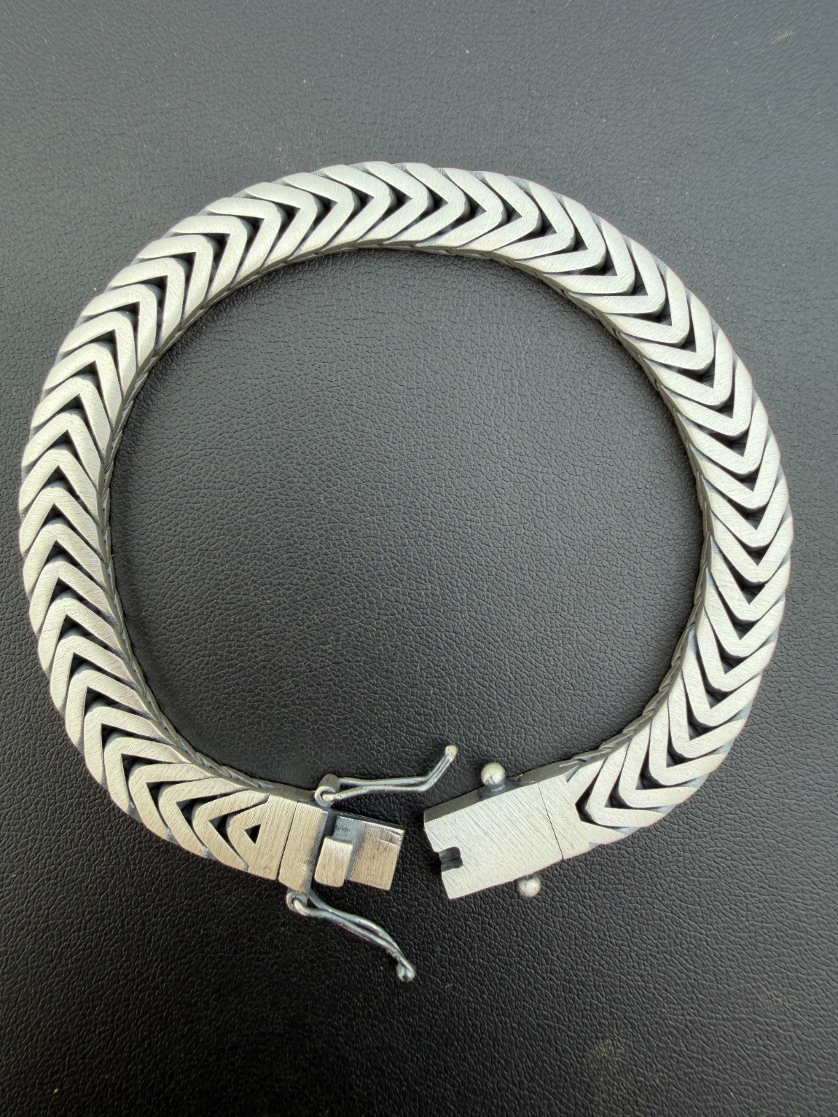 Custom 3 Link Miami Cuban Python Bracelet 12mm Real 925 Silver Oxidized Finish