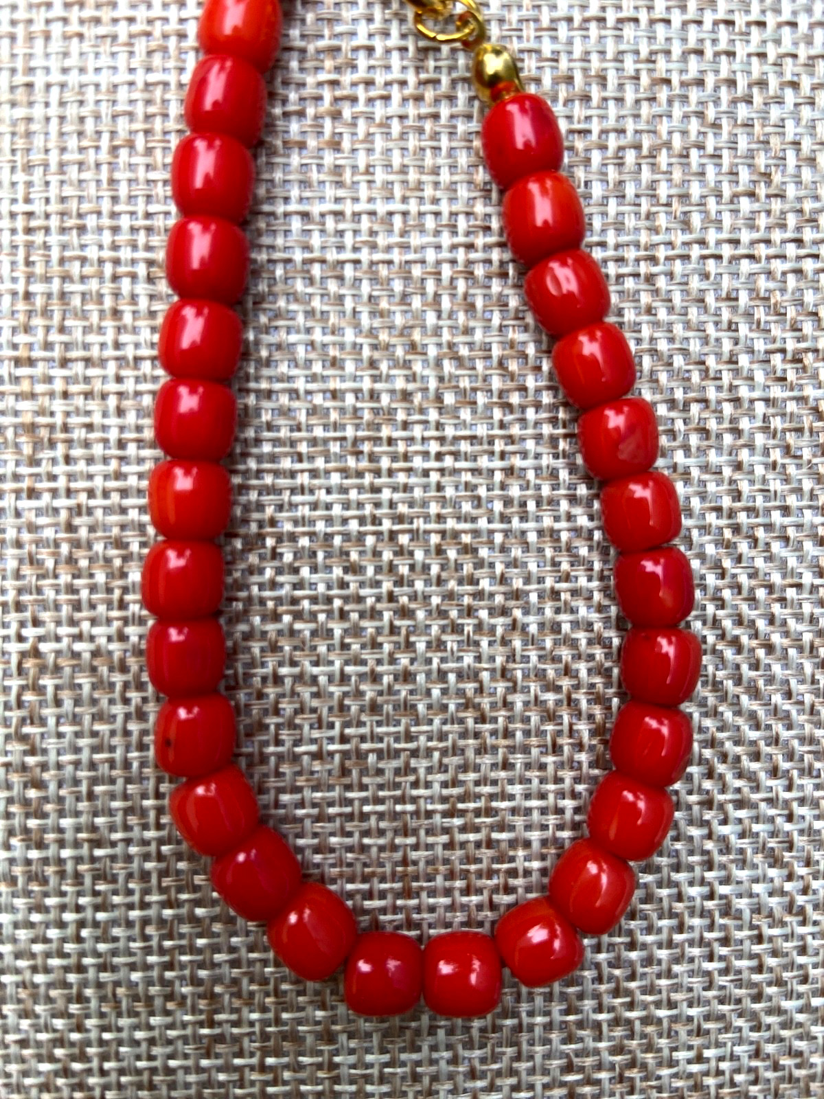 Natural Red Coral bracelet – 6mm in 7 inches and 11.3gm