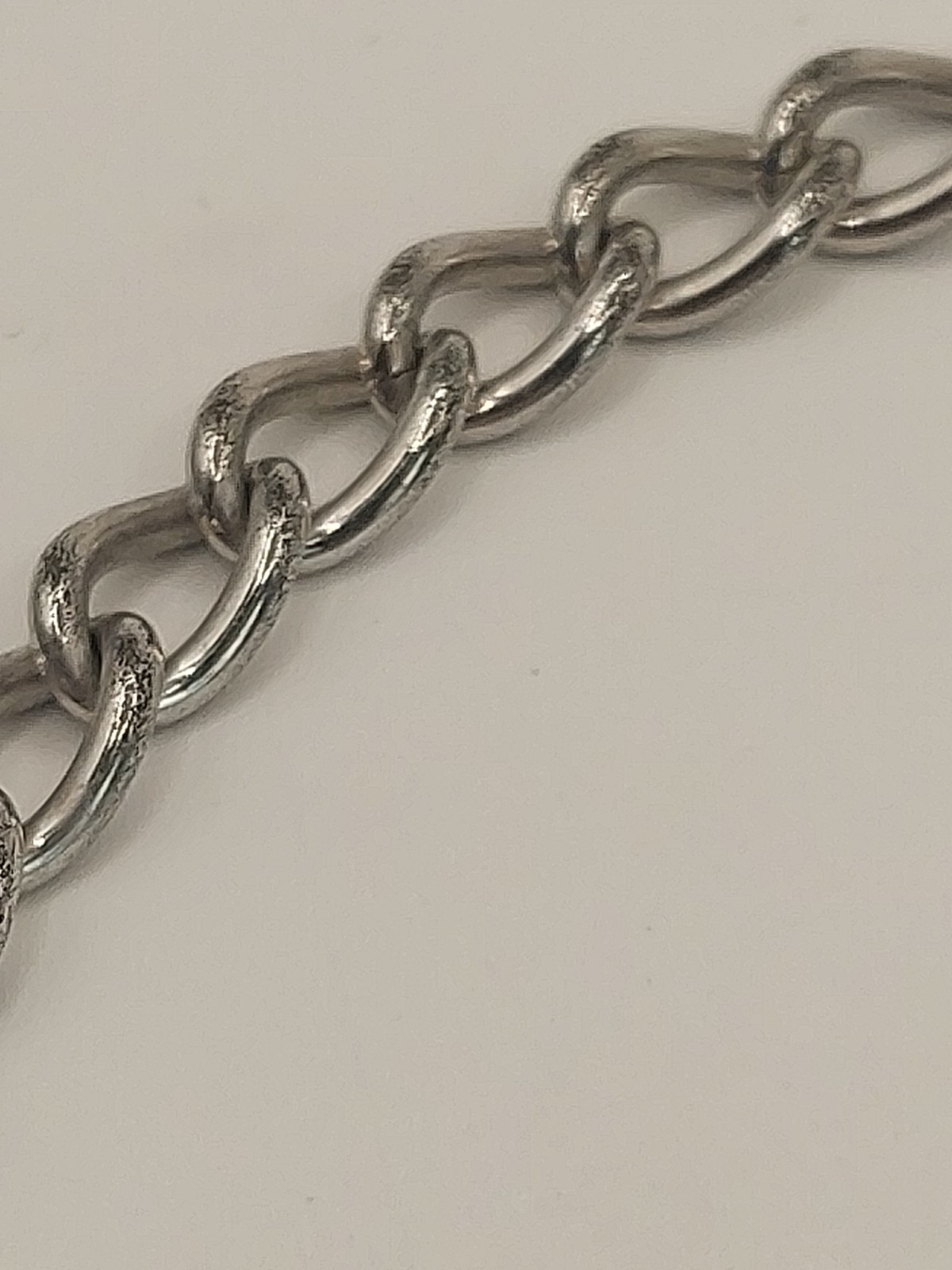 Authentic Christian Dior CD Logo Chain Necklace Silver Tone 15-17” Adjustable