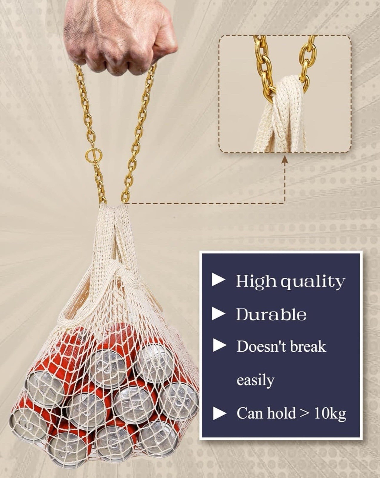18k Gold Plated Stainless Steel Chic Gold Chain Necklace with Toggle Clasp
