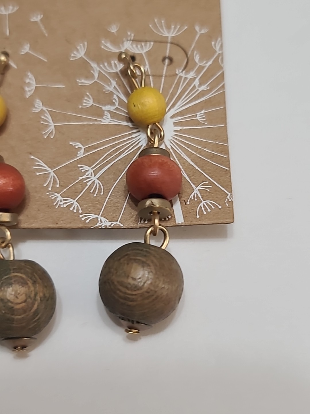 NEW CBOCS Fall Colored (Yellow/Orange/Greenish Brown) Dangling Pierced Earrings