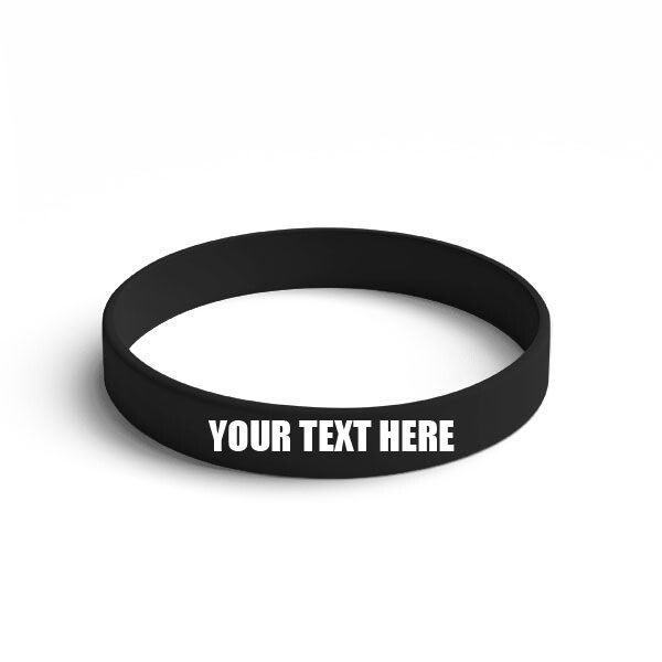 1x Motivation Anti-lost Custom Engraved Silicone Wristband Personalized Bracelet