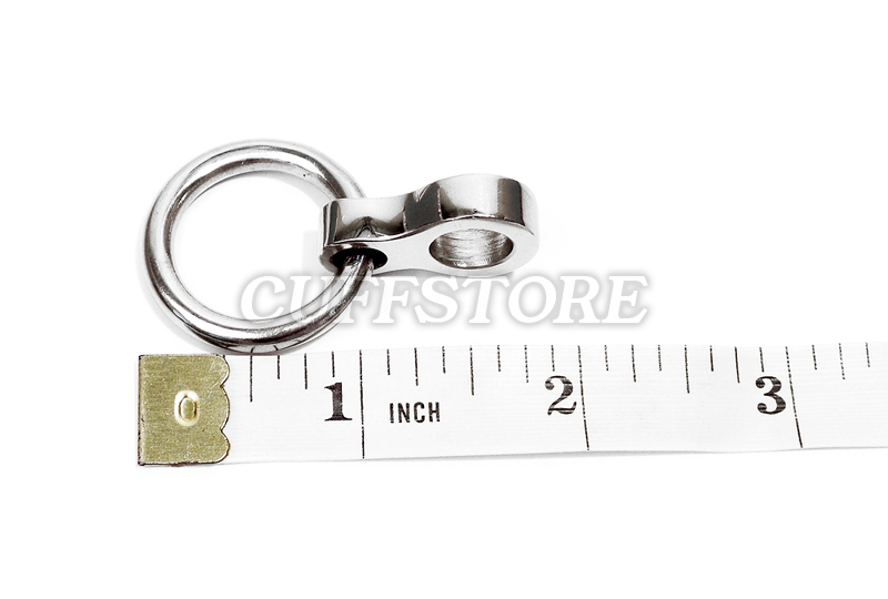 Removable Ring Polished Pendant for 8mm and 6mm Collars, Cuffs & Leg Irons