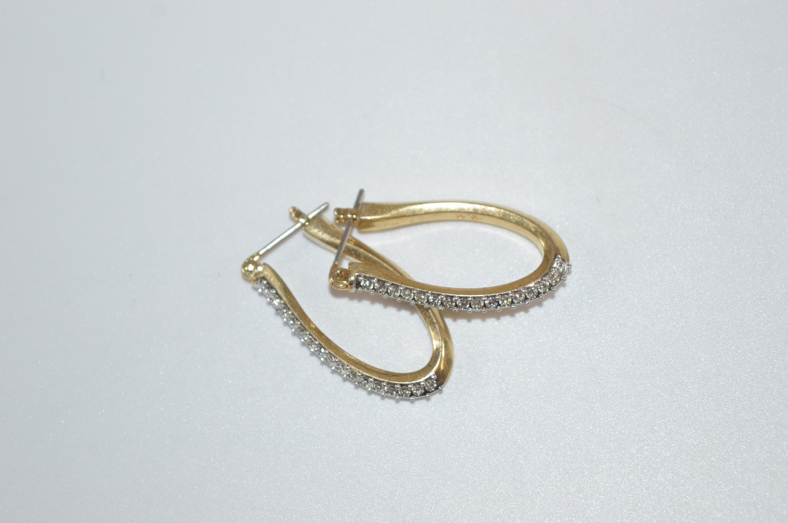 Swarovski Crystal Baja Long Hoop Earrings