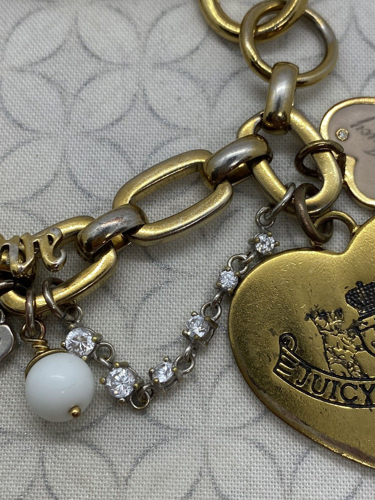 Juicy Couture Let Them Eat Couture Heart Bracelet Multi strand Necklace Set