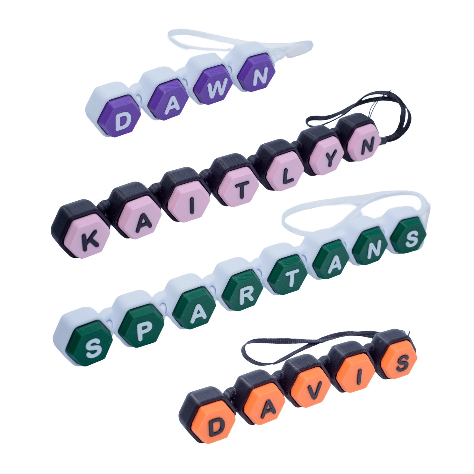 Personalized Fidget Clicker. Your name, initials, word of encouragement