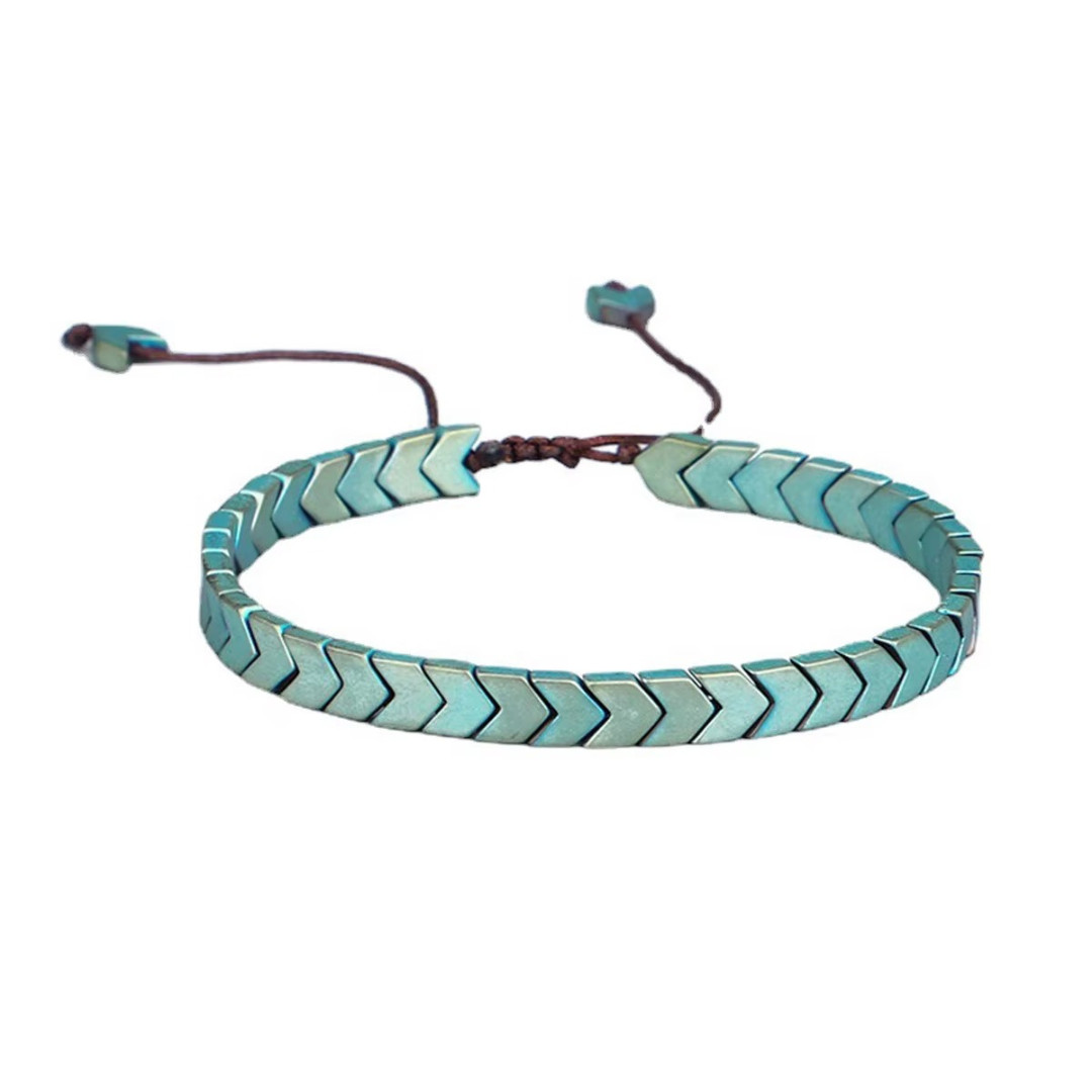 Natural Hematite Healing Chakra Strength Protection Men Women Bracelet Gifts
