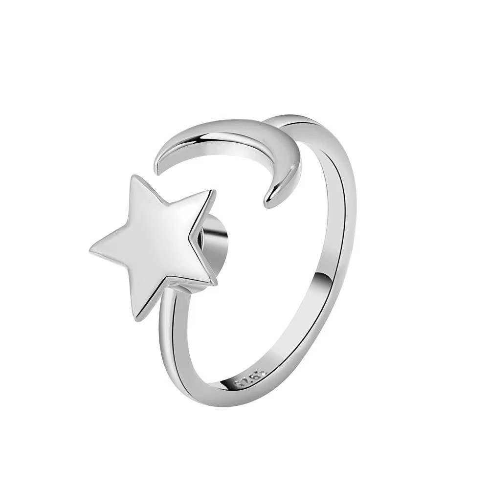Anti Stress Anxiety Fidget Rings for Women Satinless Steel Spinner Sunflower Sun