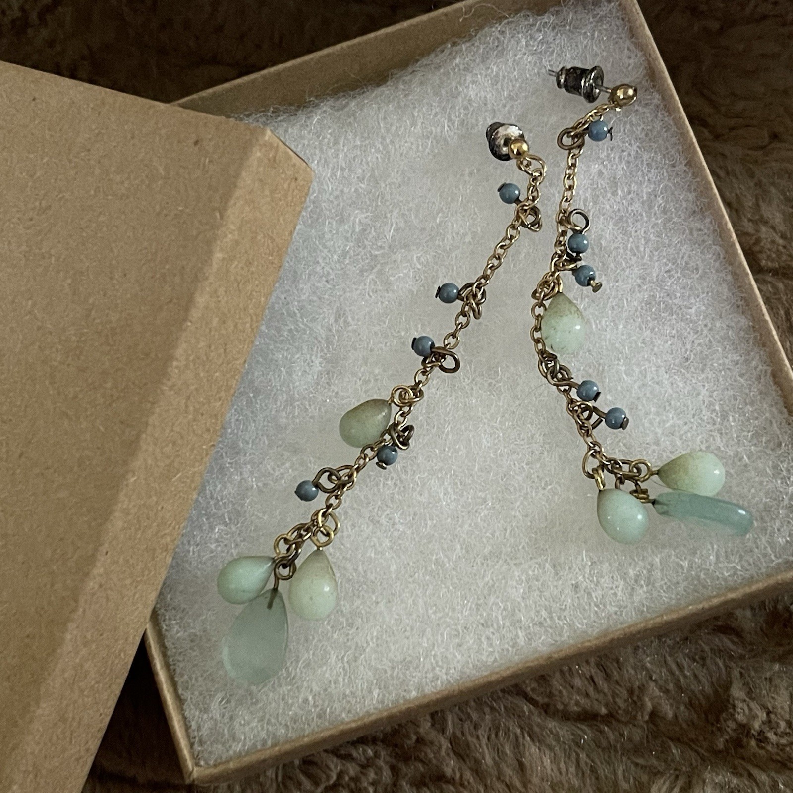 Earrings, Dangle Drop, Beaded