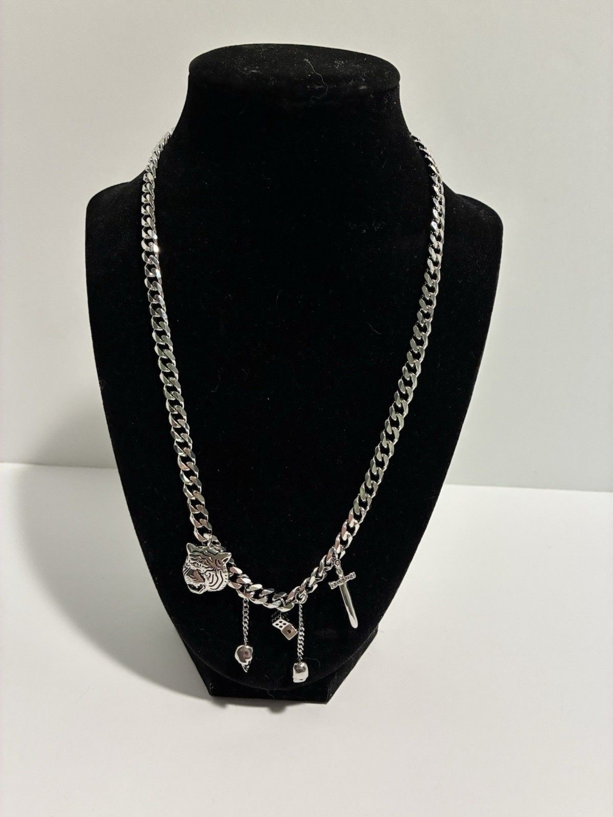 Billie Eilish Dalmata Chain Necklace Stainless Steel 21 in