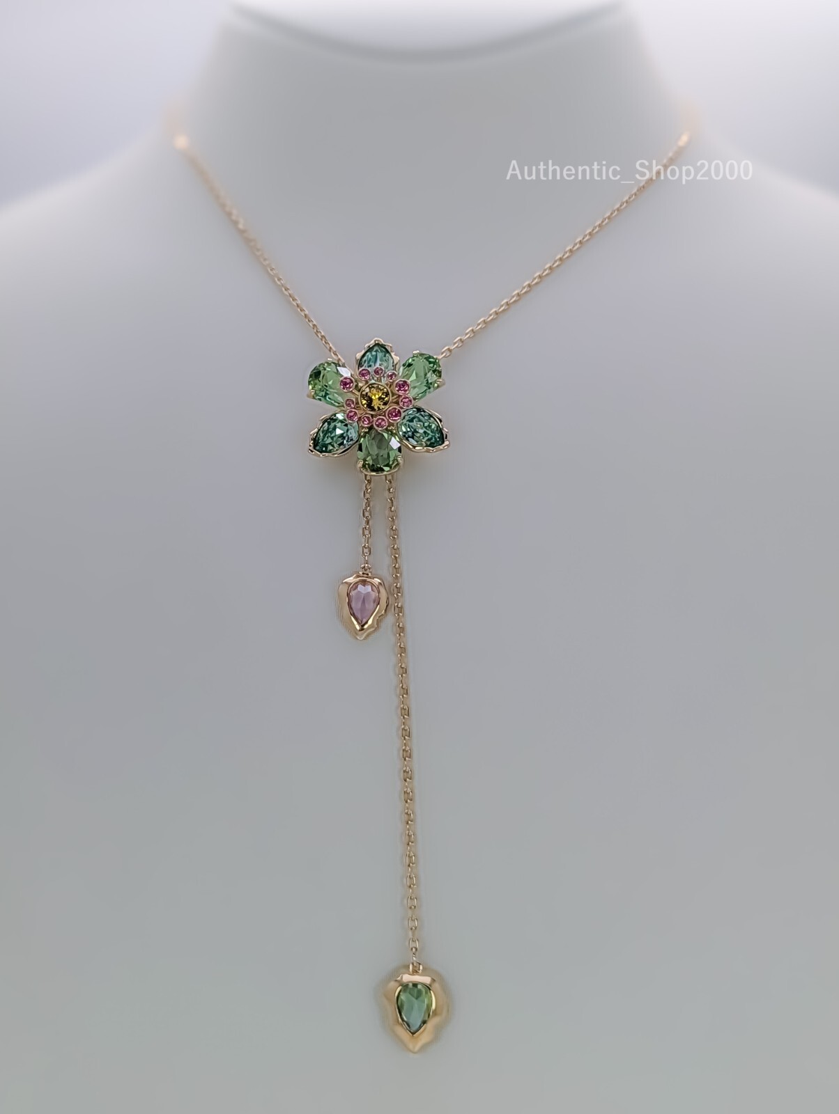 NEW Authentic SWAROVSKI Multicolor Flower Idyllia Y Pendant Necklace 5717158