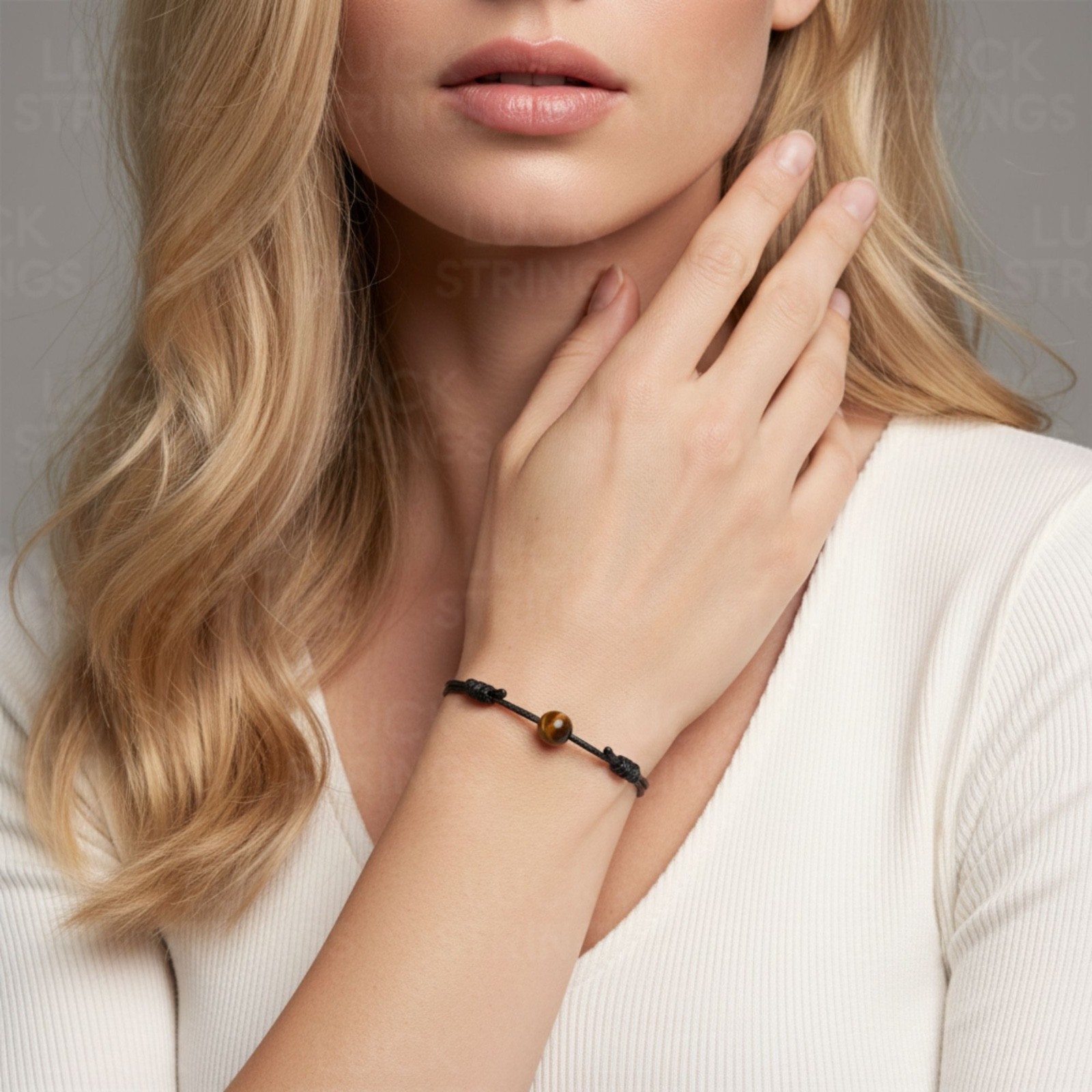 Premium Tiger’s Eye Bracelet – Adjustable, Healing & Protection, Unisex Gift