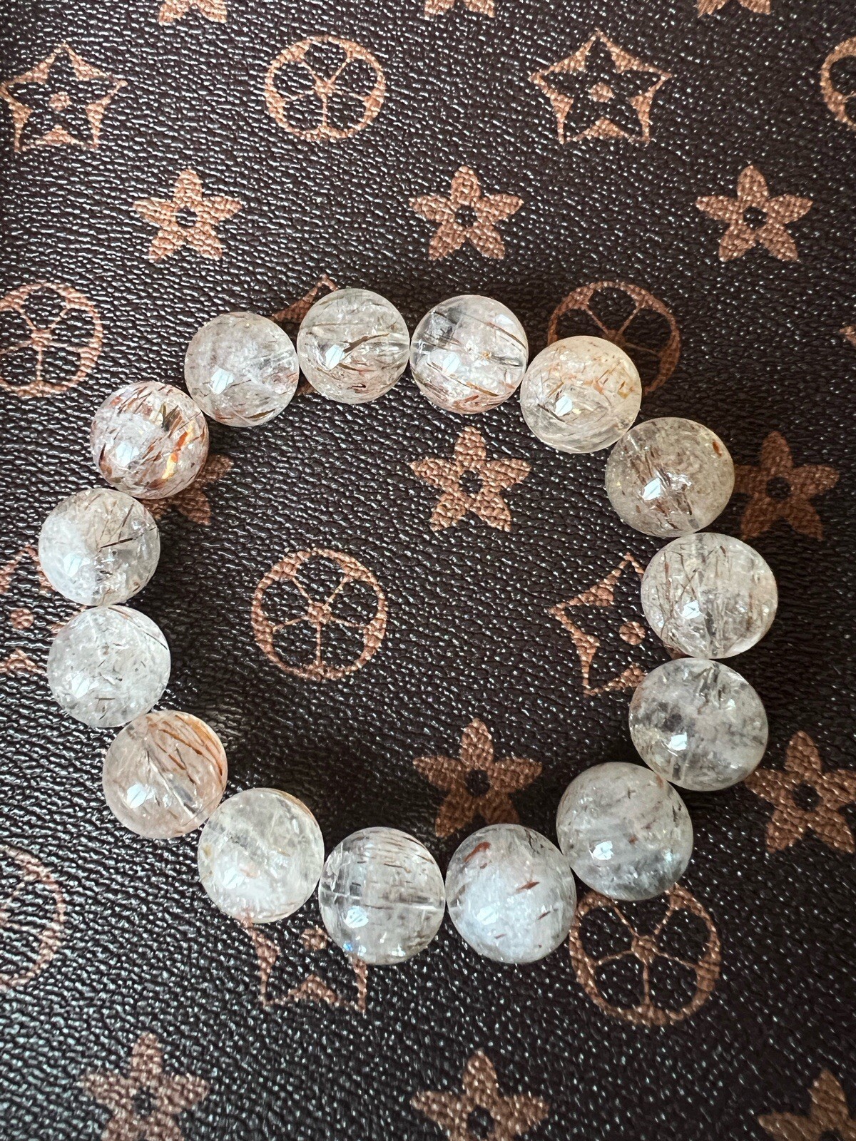 20mm Copper Rutilated Quartz Bracelet Not Super Seven