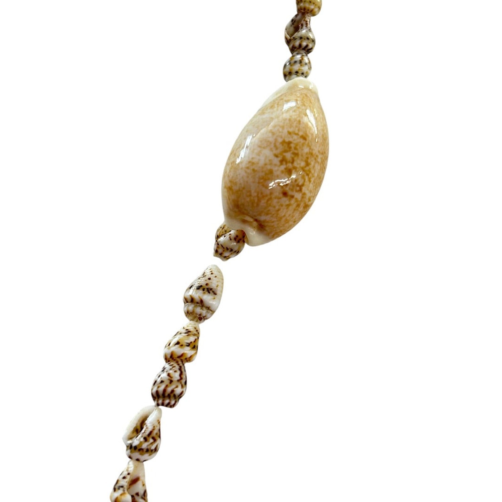 Shell Necklace Beach Overhead Seashells Strand String 34 Inch