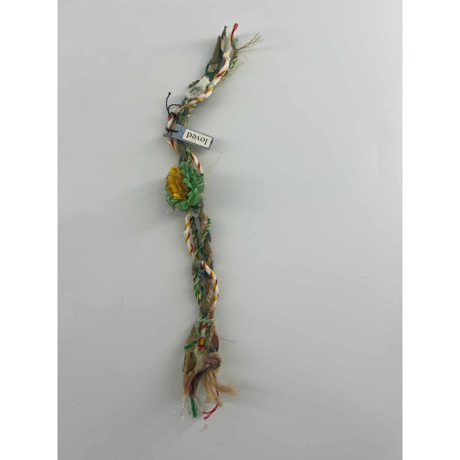 Handmade Crochet Bracelet Boho Snap Closure Flower Green Multicolor Jewelry