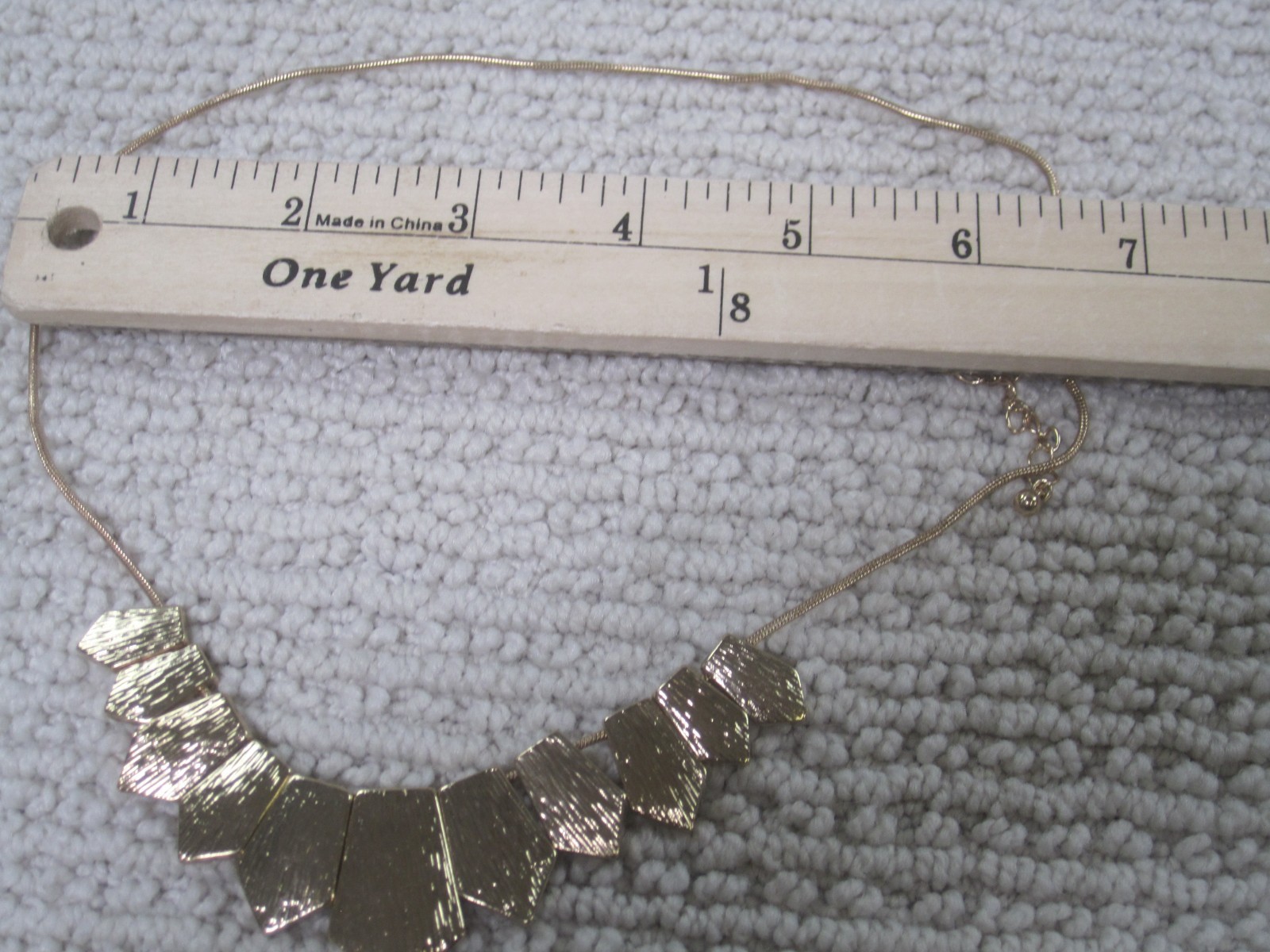 Designer Inspired Gold Plated Womens Necklace Statement Vintage Style 7″