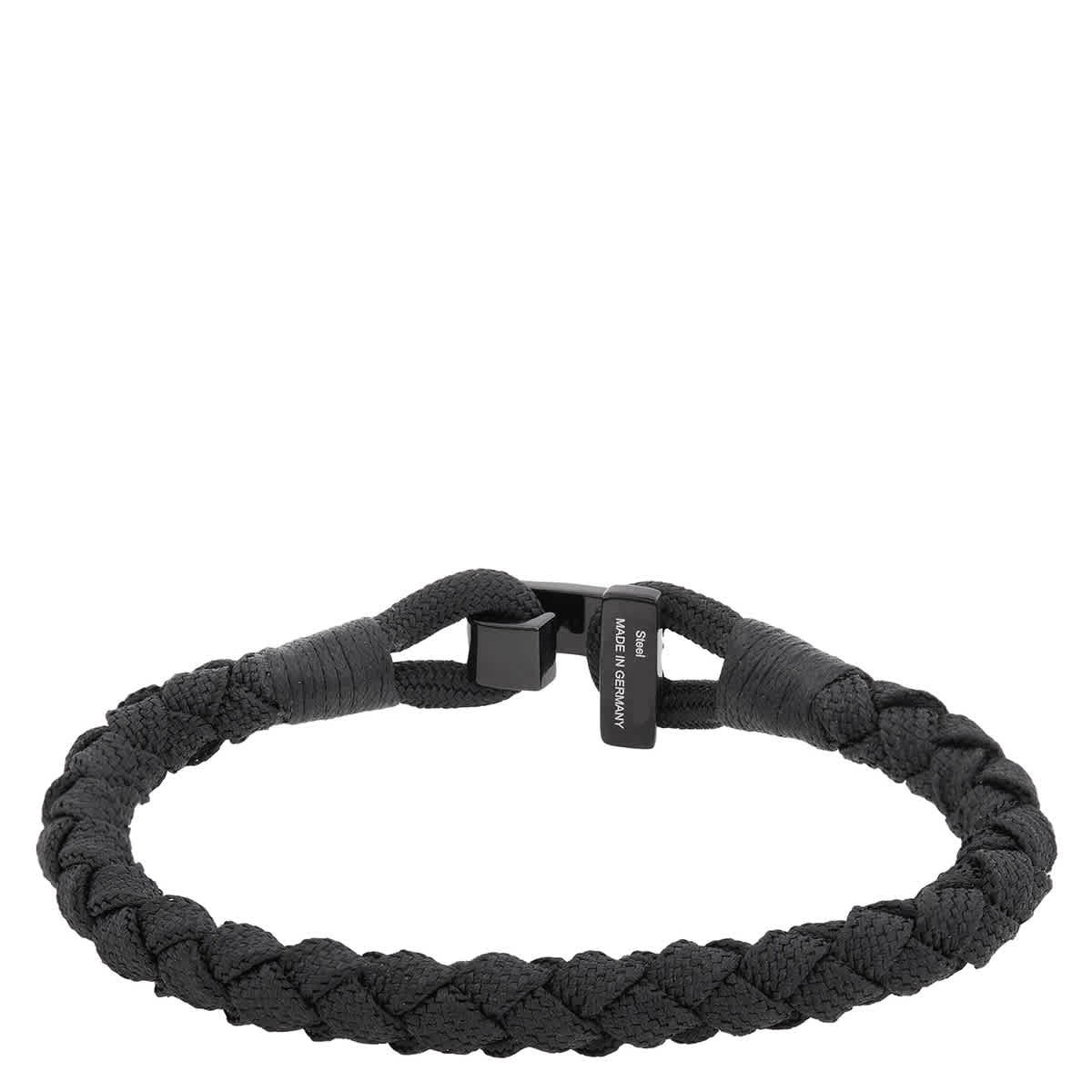 Montblanc T-Hook Bracelet in Black Nylon & Stainless Steel,