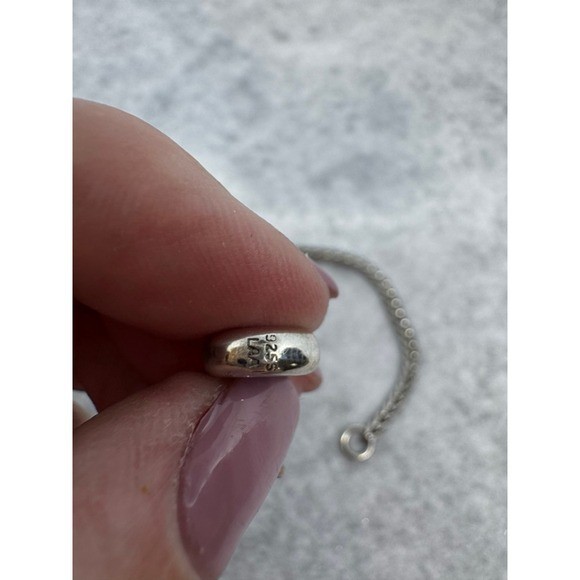 Trollbeads Sterling Silver 925S LAA Foxtail Bracelet with Two Spacers 6.25in