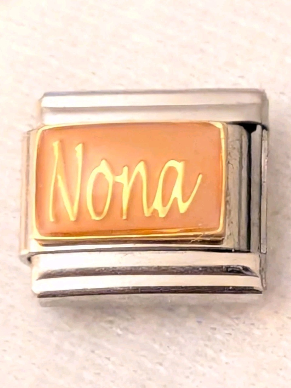 Authentic Casa D’Oro Nona Memory Memorial Italian Charm Classic 9mm Link E143