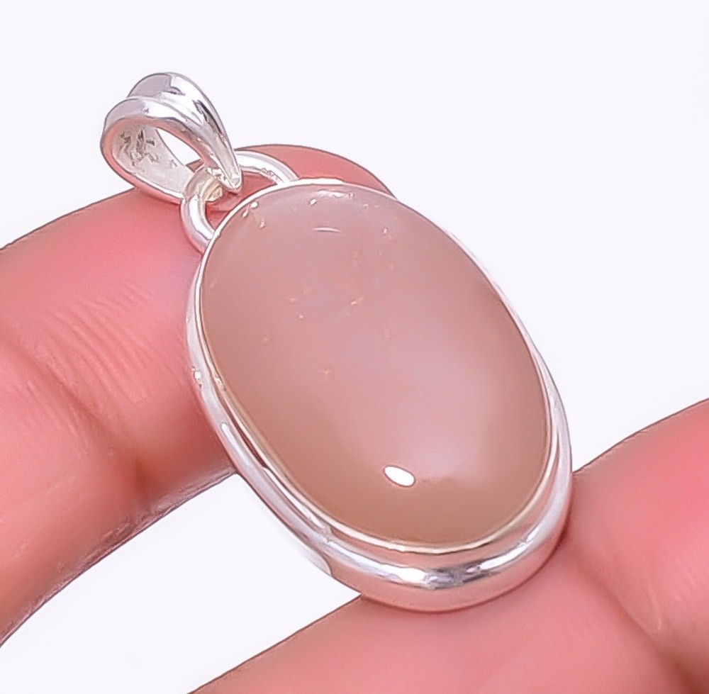 Moonstone – Sri Lanka 925 Sterling Silver Pendant 1.33″ P972910, Christmas Gift